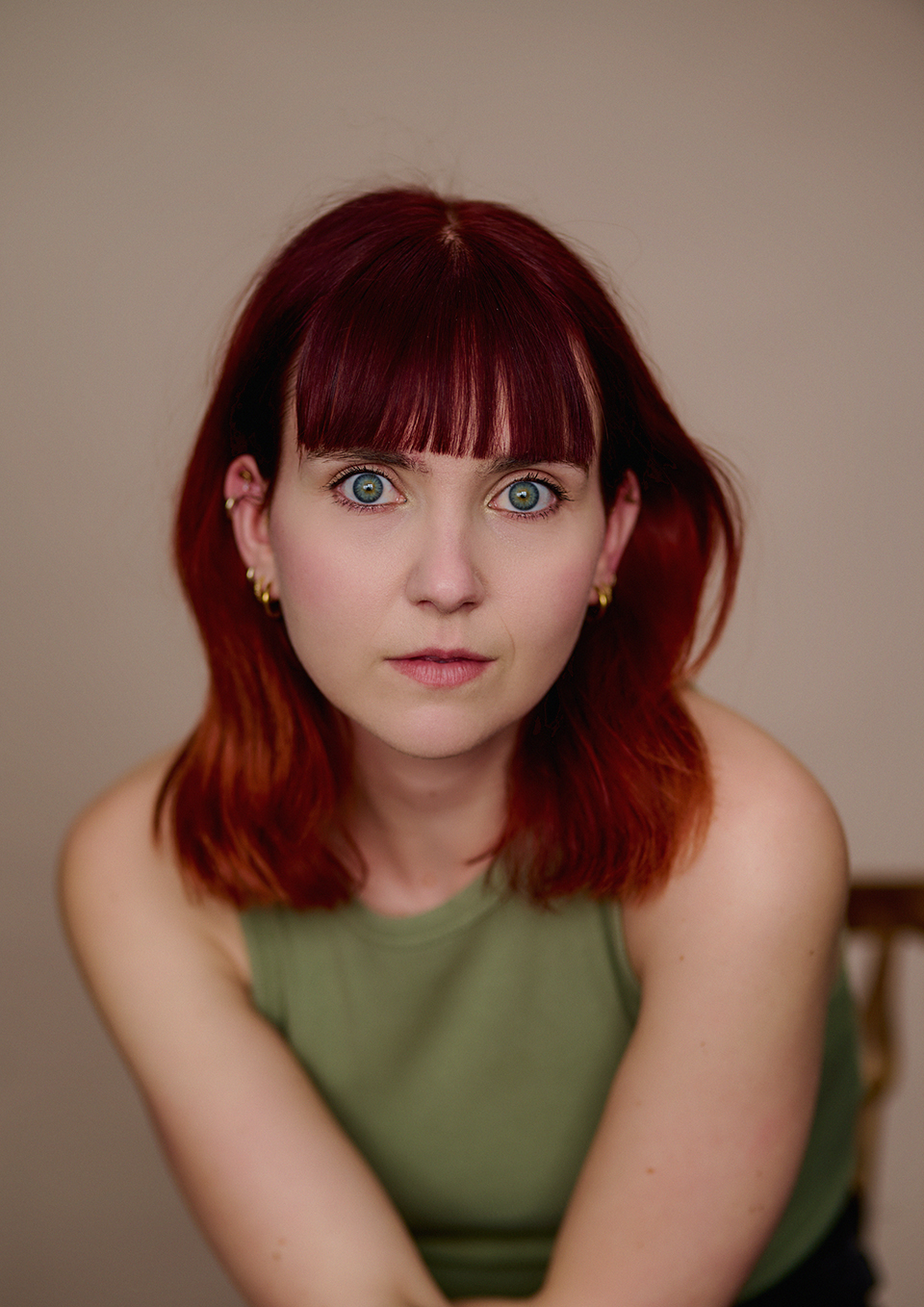Actor portrait of Tess Hermann, London studio