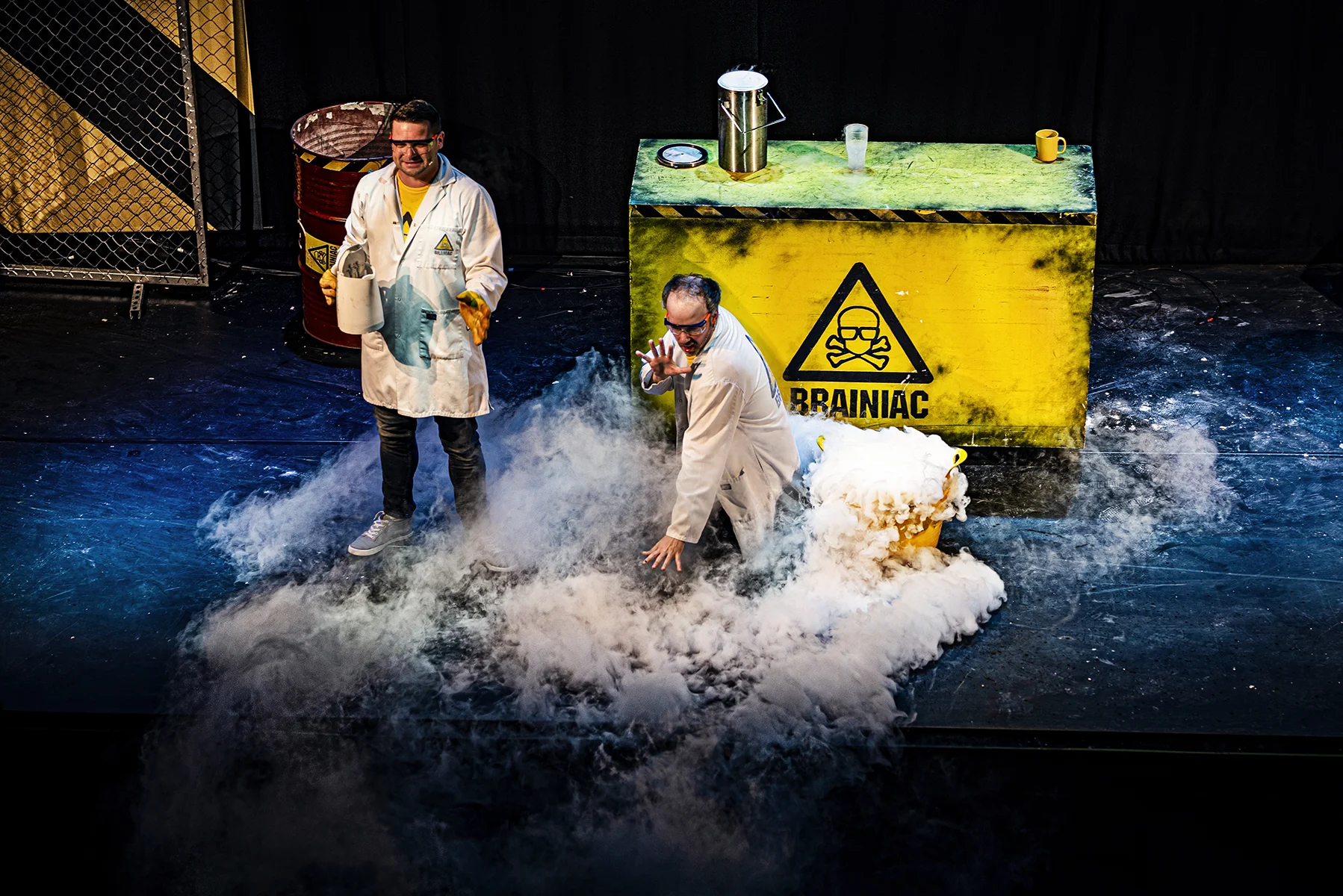 Behind the scenes of Braniac Live