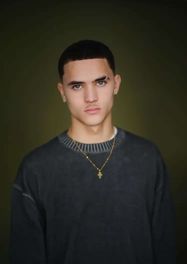 Daylight portrait of model in my Herne Hill studio.