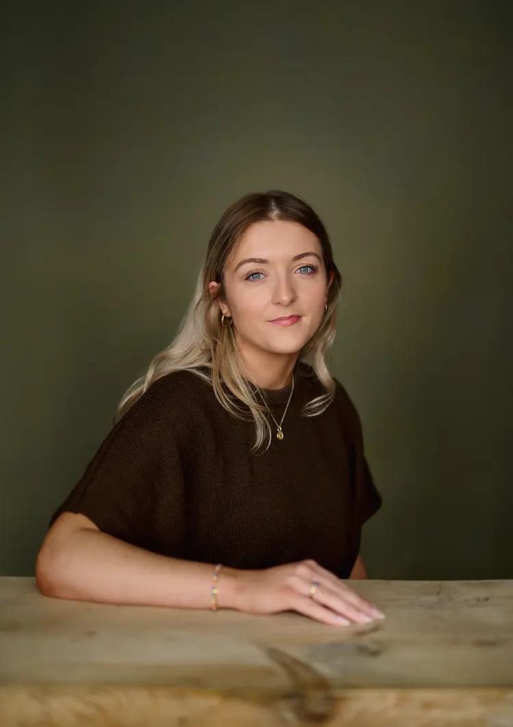 Professional portrait of Susie in my Herne Hill Studio