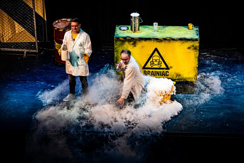 Behind the scenes of Braniac Live