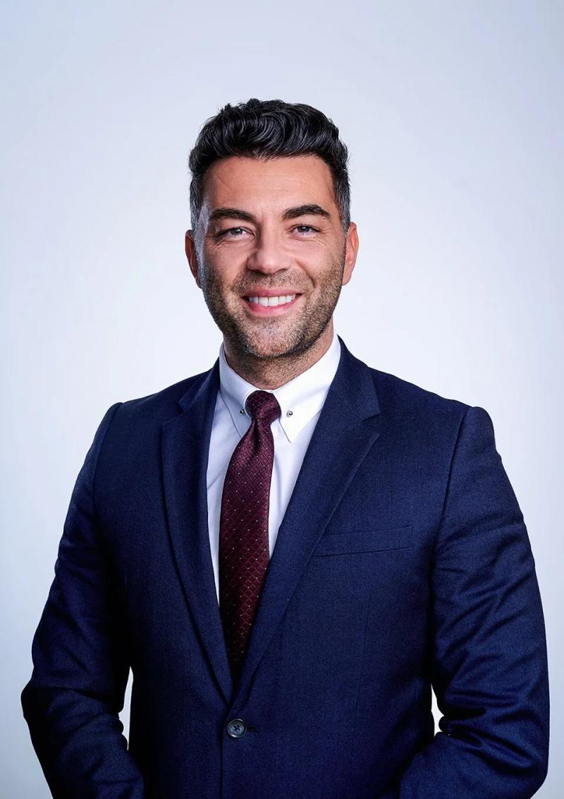 Business headshot session at London office