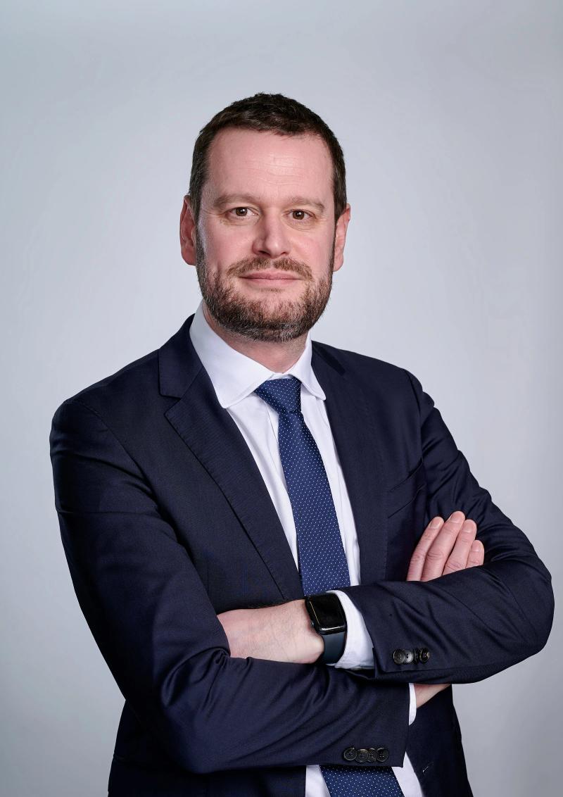 Professional business headshot for London executive