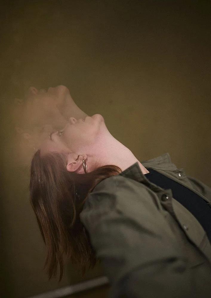 Ethereal daylight portrait of actress Tess in my studio